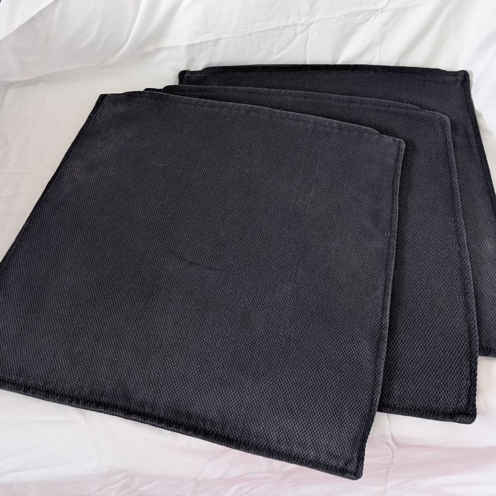 Set of 3 Ikea Black Cushion Covers